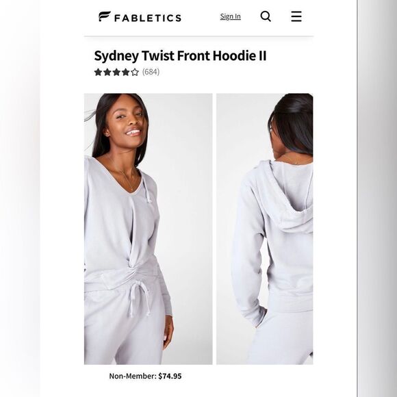 Fabletics Sydney Twist Front Hoodie II - Picture 3 of 7